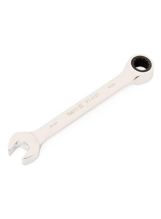 Yato Combination Ratchet Wrench YT-0197 Carbon Steel Spanner Kit Set for Industrial Use Home (16 mm) - Image 4